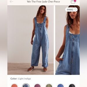 FREE PEOPLE JUDE ONE PIECE JUMPSUIT🤎🪵🐾